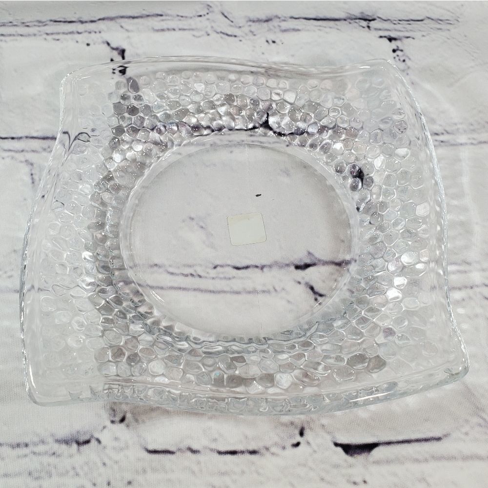 💜NIB PartyLite Clear Clarity Pillar Tray Set - Picture 7 of 10